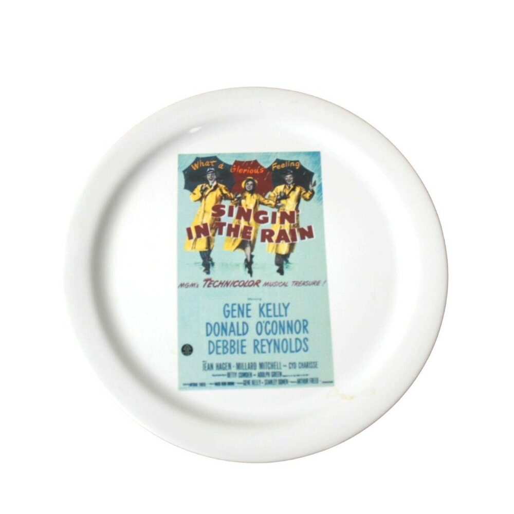 Set Of 4 Pottery Barn TCM Archives Movie Poster Plates Casablanca King Kong Sing - Picture 2 of 10